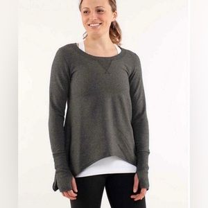 Lululemon Tea Lounge pullover sweater grey